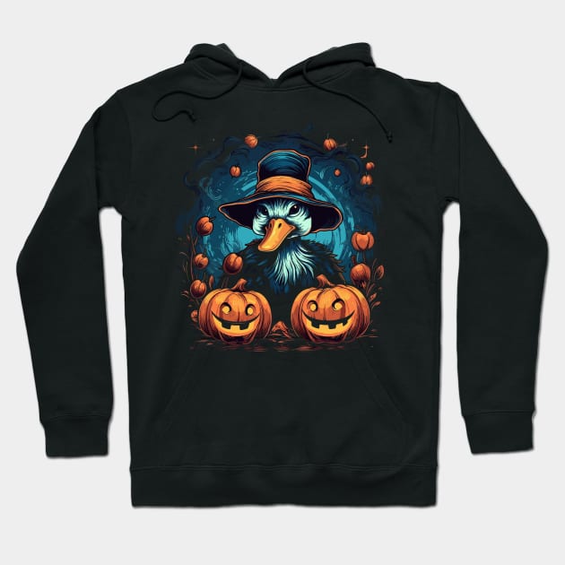 Mandarin Duck Halloween Hoodie by JH Mart